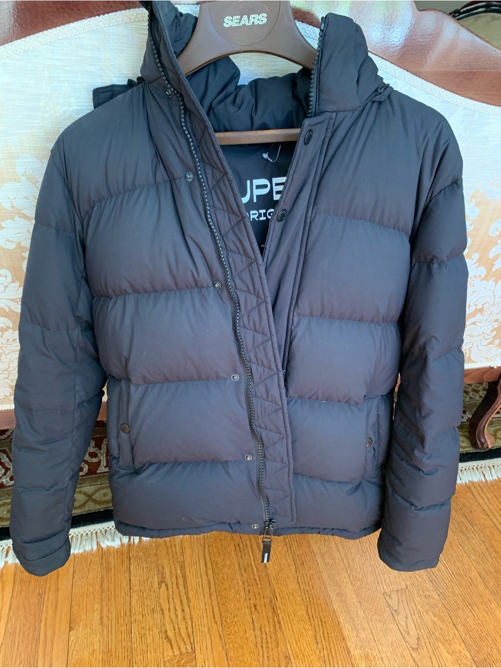 Aritzia Black Quilted Puffer Jacket